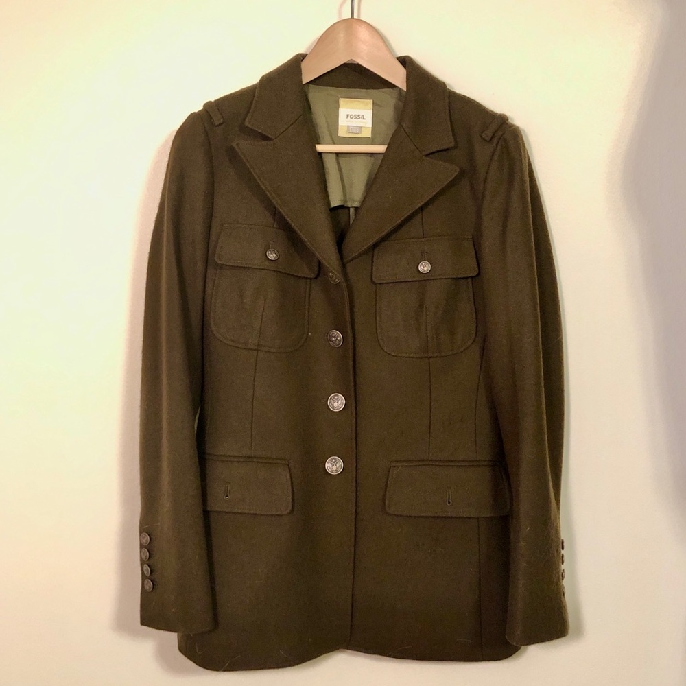 Fossil Wool Military Jacket